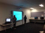 Stacey Tomkinson and Shannon Phillips (HVTTC Cert I Aquaculture) presented about AwF